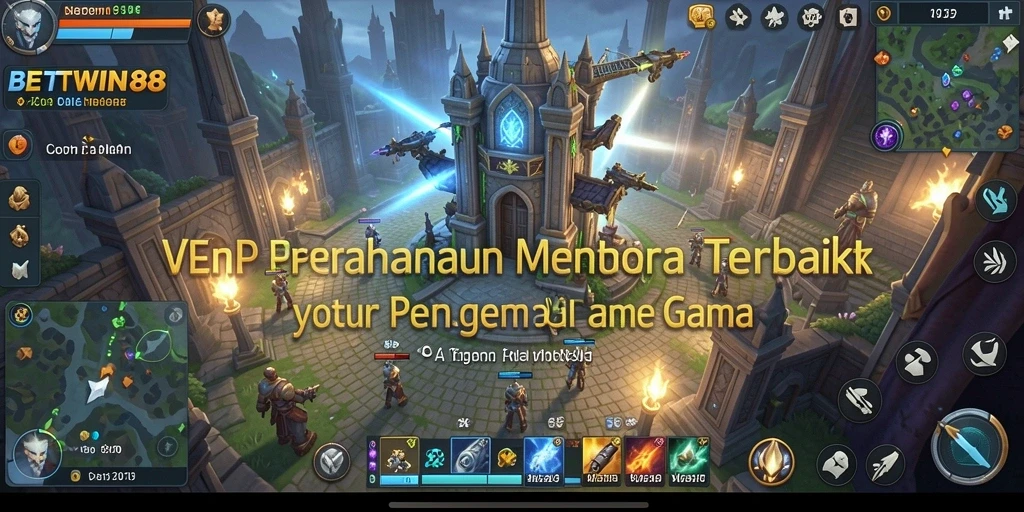 Screenshot gameplay BETWIN88 menampilkan aksi menara pertahanan yang mendebarkan.