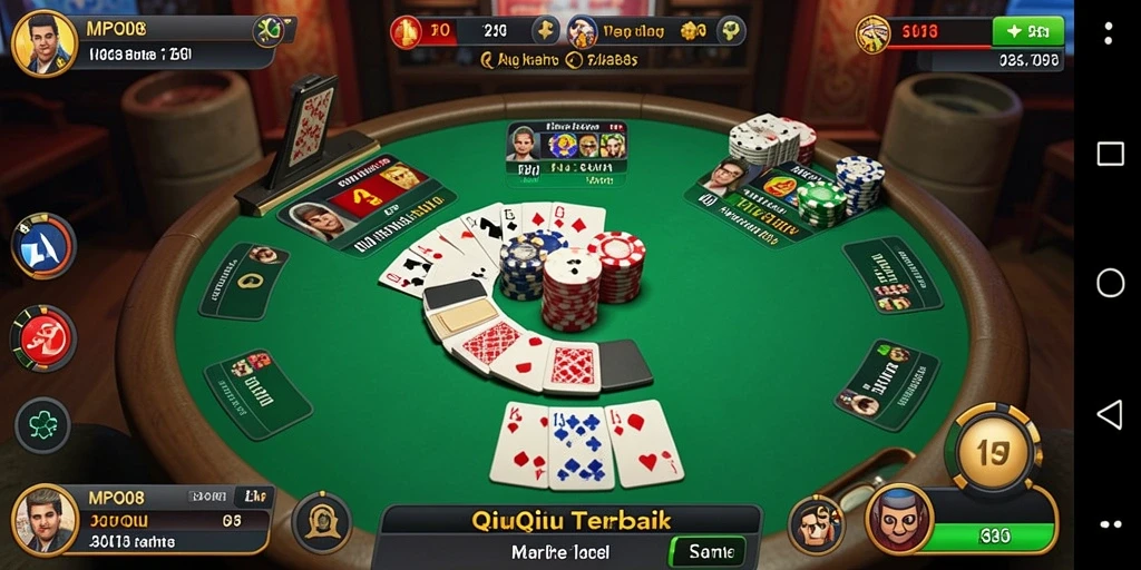 Screenshot utama MPO08 menampilkan gameplay QiuQiu yang mendebarkan.