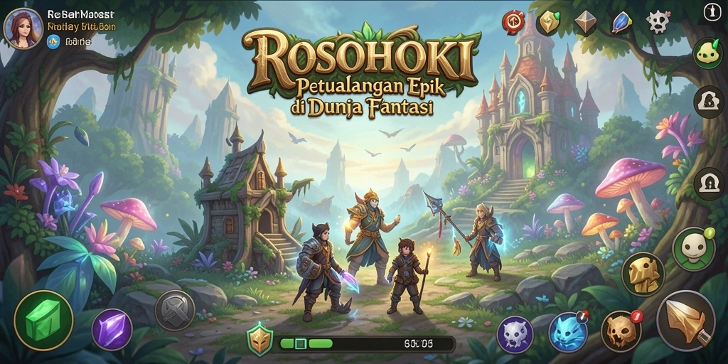 Screenshot dari gameplay seru di dunia petualangan ROSOHOKI.