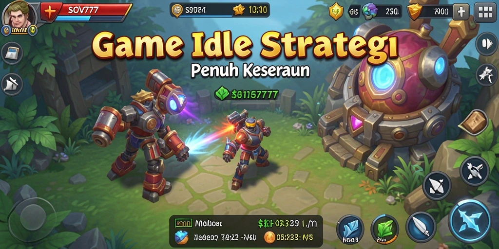 Tampilan gameplay SOV777 yang menarik dengan elemen Idle yang seru.
