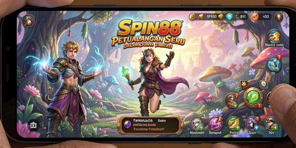 Tangkapan layar utama SPIN88 yang menampilkan aksi petualangan seru.