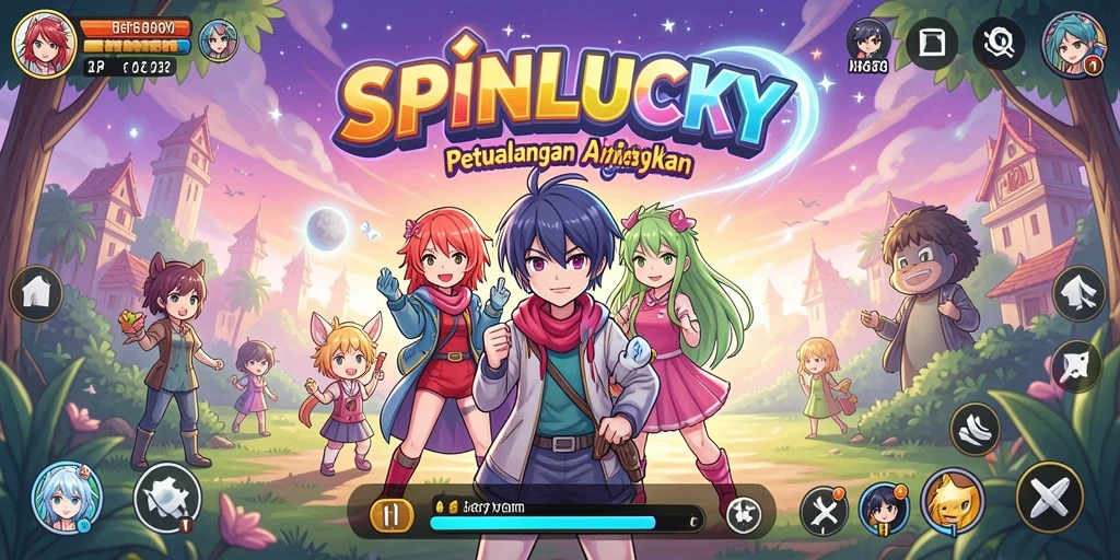 Tampilan gameplay yang seru dan interaktif di SPINLUCKY.