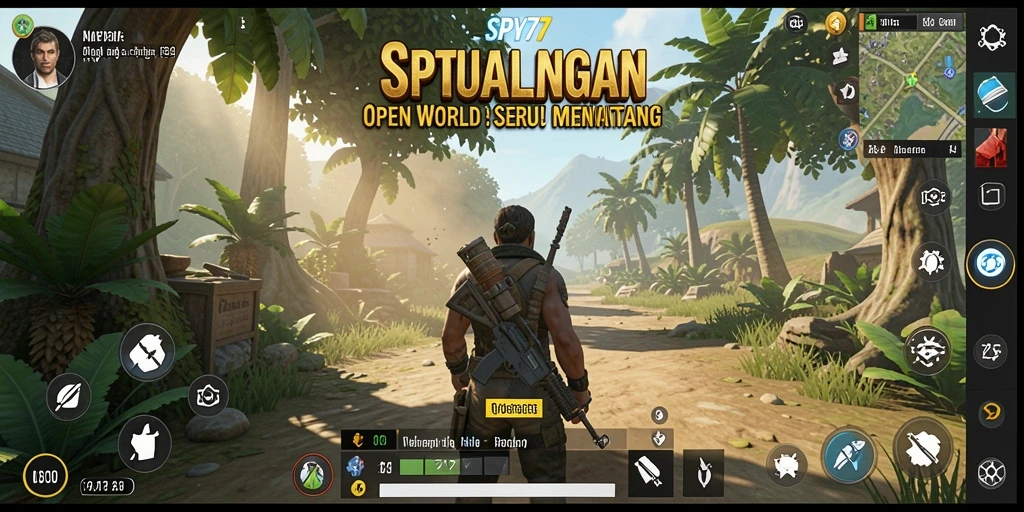 Tangkapan layar gameplay Open World SPY77 yang mengesankan.